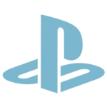 Playstation logo blue colored